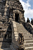 Prambanan - Candi Lara Jonggrang, entrance staircase of Shiva temple 